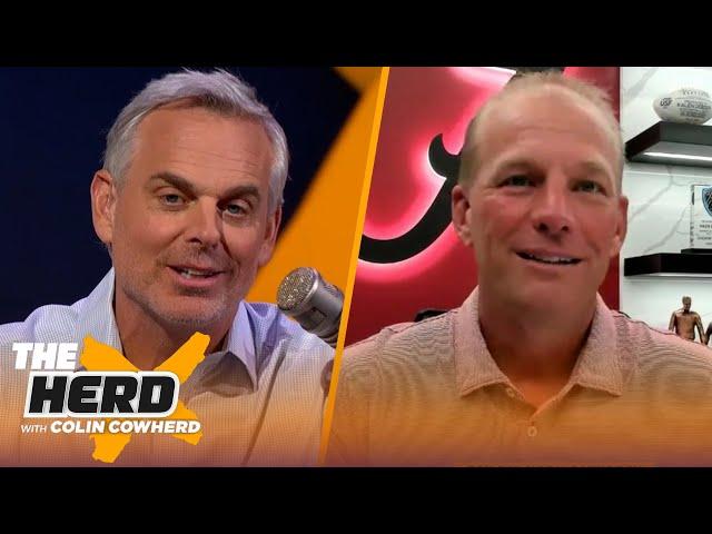 Alabama HC Kalen DeBoer talks Alabama vs Wisconsin, transfer portal and Nick Saban | CFB | THE HERD