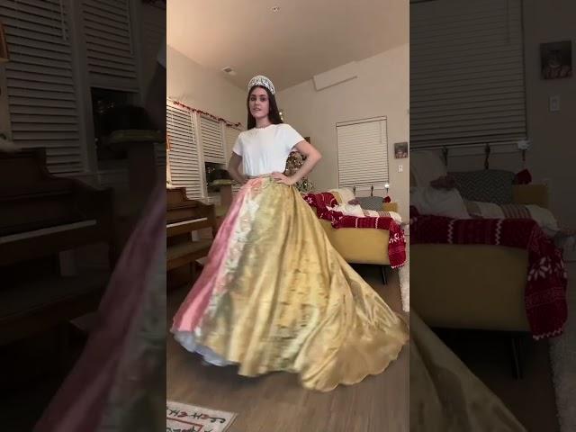 Making an Anastasia Coronation Dress! Anastasia Romanov Costume Cosplay #anastasia  #shorts