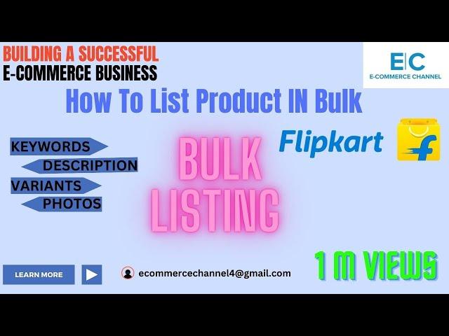 Flipkart Bulk Listing Image link Step by Step | Bulk listing on Flipkart | Flipkart listing Hindi