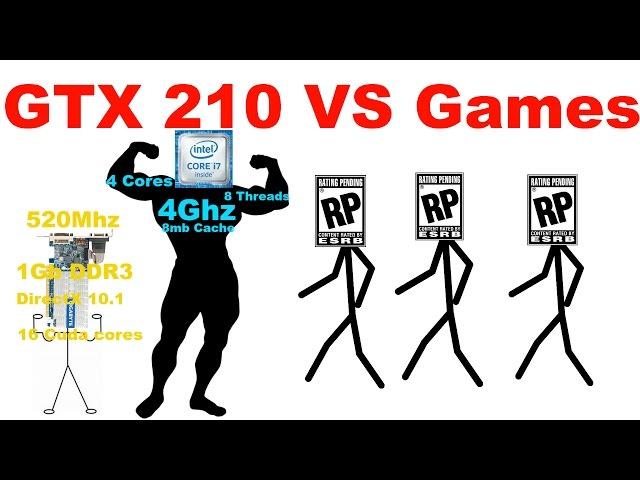 Nvidia GeForce 210 Benchmarks - GeForce 210 VS games