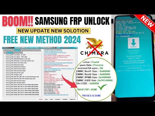 NEW METHOD!! SAMSUNG FRP BYPASS 2024 ALL ANDROID VERSION  | NO CHIMERA, NO *#0*#, NO TALKBACK