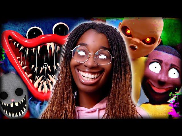 Scary Game MARATHON (Poppy Playtime, Amanda The Adventurer, Baby In Yellow) - Shonyx