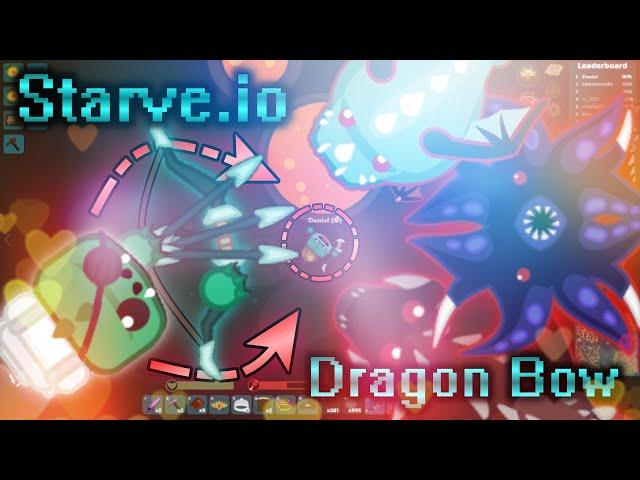 Noob gets a Dragon Bow!!! | Starve.io