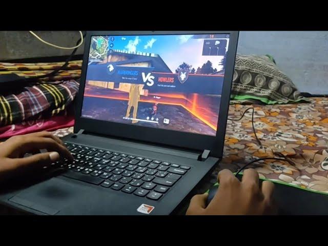 ₹7000 Laptop PC for gaming free fire | refurbished hp laptop ⌨️ setup bluestacks keymapping FF