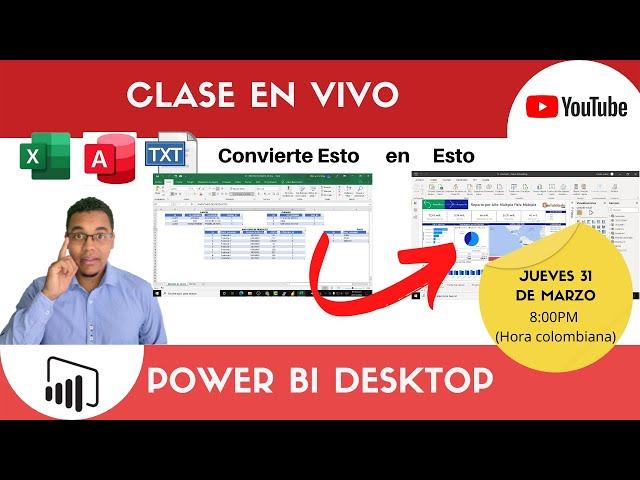 [Recordatorio] Clase en Vivo Power BI Desktop - días Jueves