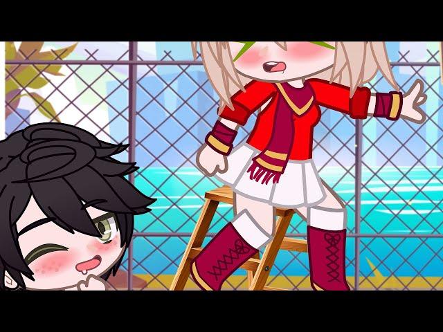 Ah, Im riding on ladder | gacha club | gacha life | gacha? Read description