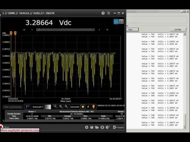 MCP3421 -  I2C ADC - ESP8266 Driver - Test in noisy environment