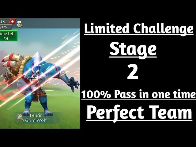 Lords mobile Grim Wolf limited challenge stage 2|Limited Challenge Bloodlust stage 2