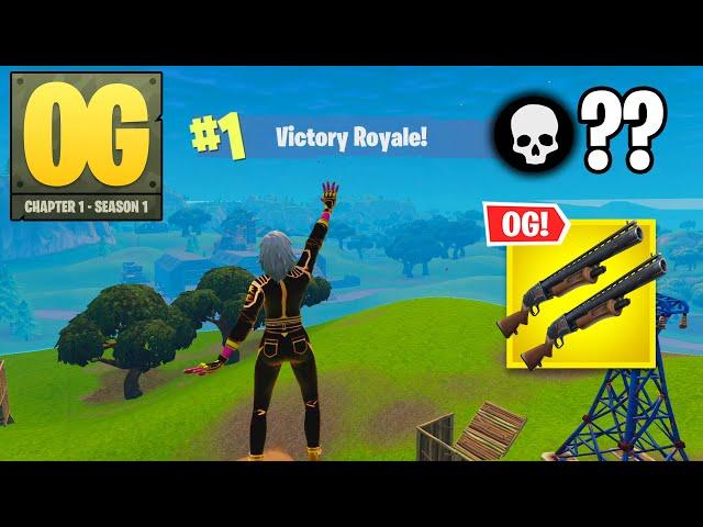 Fortnite OG | High Kill Solo Ranked Win DOUBLE PUMP Gameplay (Fortnite Chapter 1 Season 1)