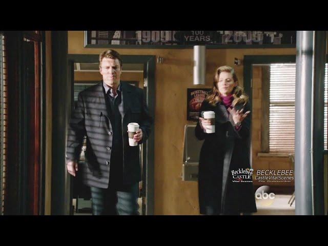 Castle 7x16  "The Wrong Stuff " Caskett Coffee Ryan 'Hey Castles' to Castle Beckett