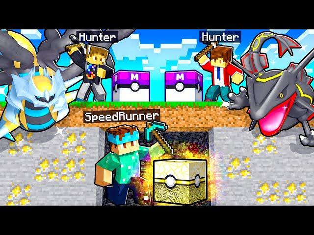 LUCKY BLOCK Pixelmon MANHUNT In Minecraft! (Speedrunner Vs Hunters)