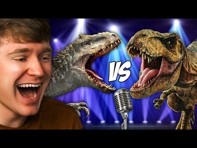 TYRANNOSAURUS REX and INDOMINUS REX Sings a SONG! (Reaction)
