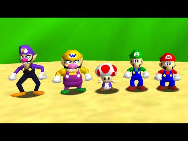 Super Mario 64 (5 Players) - Full Game 100% Walkthrough