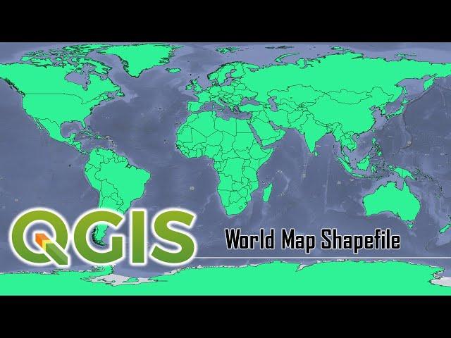 Generating a World Map Shapefile in QGIS