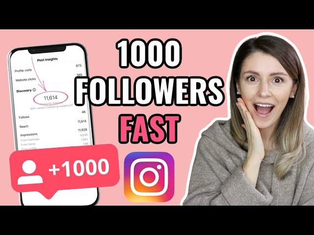 HOW TO GET YOUR FIRST 1000 INSTAGRAM FOLLOWERS FAST ORGANICALLY IN 2021 | Instagram Growth Strategy