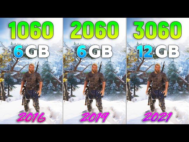 GTX 1060 vs RTX 2060 vs RTX 3060 - Test in 8 Games