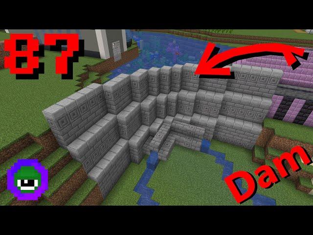 Minecraft: How to Build a River Dam (works in 1.17) [87] - Let's Play