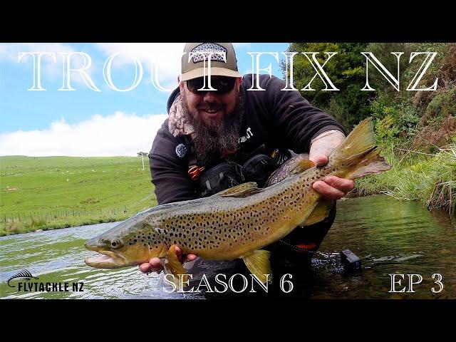 October 22nd Fly fishing Prospecting a new stream for large rainbow and brown trout NZ S6 Ep3