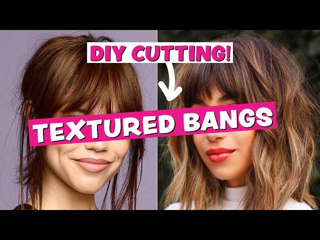 Learn How to Cut Your Own Trendy Textured Bangs with a Pro Hairdresser