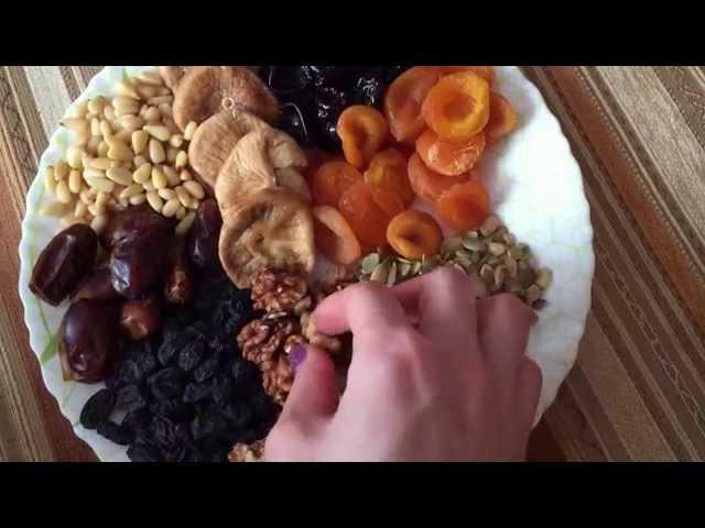 ASMR eating - Dried fruits and nuts / АСМР еда чавканье - Сухофрукты и орехи  휴식의 속삭임