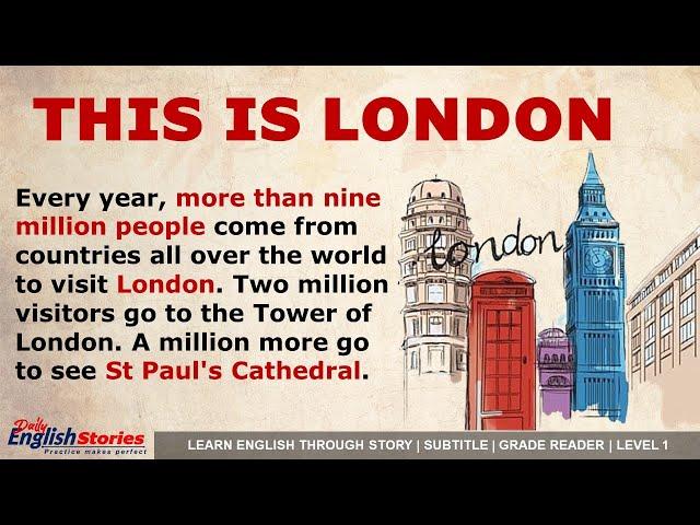 This is LONDON | Learn English through story level 1 | Subtitles