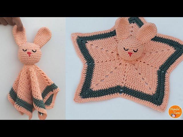 Crochet Bunny Lovey Pattern | Crochet Baby Toy