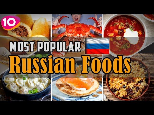 Top 10 Most Popular Russian Foods || Russian Traditional Cuisine & Street Foods || OnAir24