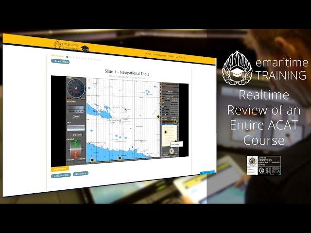 Realtime Review of an Entire ACAT Course