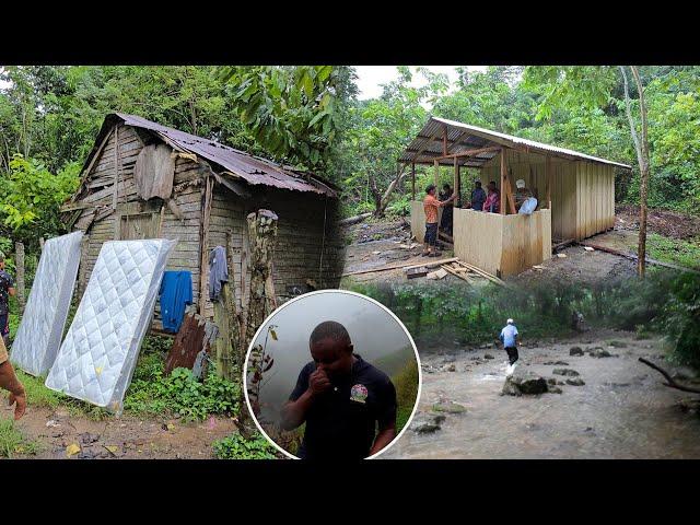 Bajo Lluvia terminamos la casita de Silverio, La vida del campo