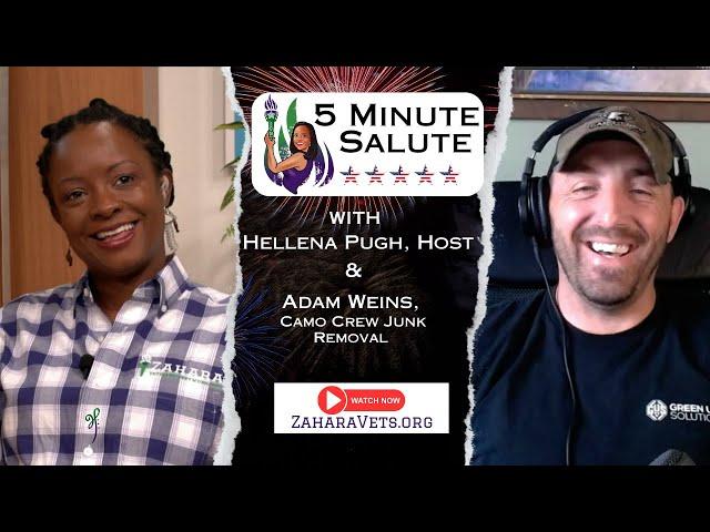 “5 Minute Salute” with Andy Weins of Camo Crew Junk Removal hosted by Hellena Pugh