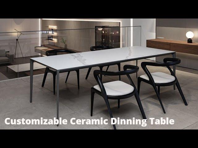 BK CIANDRE Customized Ceramic Dining Table Minimalist Furniture Office Table