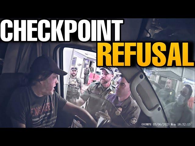 CHECKPOINT REFUSAL ESCALATES QUICKLY! - KNOW YOUR RIGHTS