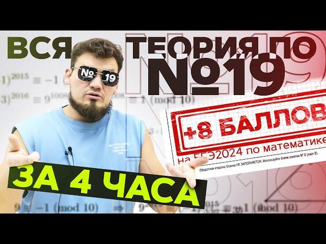 Вся теория по №19 за 4 часа | Как легко заработать +8 баллов на ЕГЭ по математике