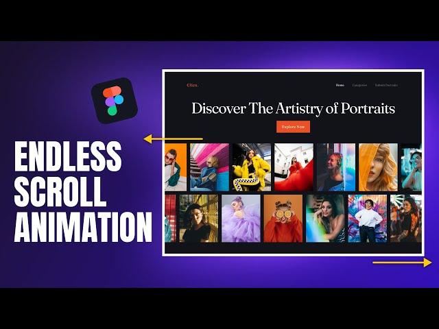 Create ENDLESS Auto Image Slider Animation In Figma | Figma Tutorial