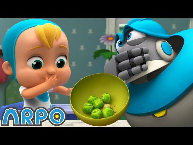 Arpo the Robot | Eat Your GREENS! | NEW VIDEO | Funny Cartoons for Kids | Arpo and Daniel