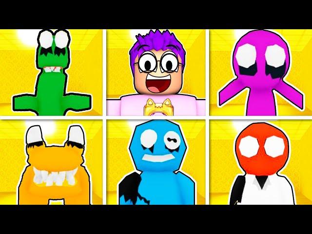 UNLOCKING *RAINBOW FRIENDS* In ROBLOX BACKROOMS!? (*NEW* ROBLOX ESCAPE BACKROOMS MORPHS!)