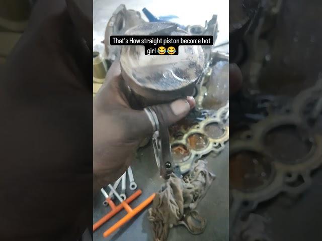 piston got bend bcoz of water #mechanic @Cardoctorthehero