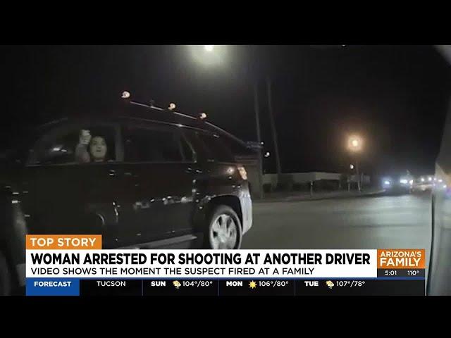 Woman arrested for shooting at another driver in Mesa