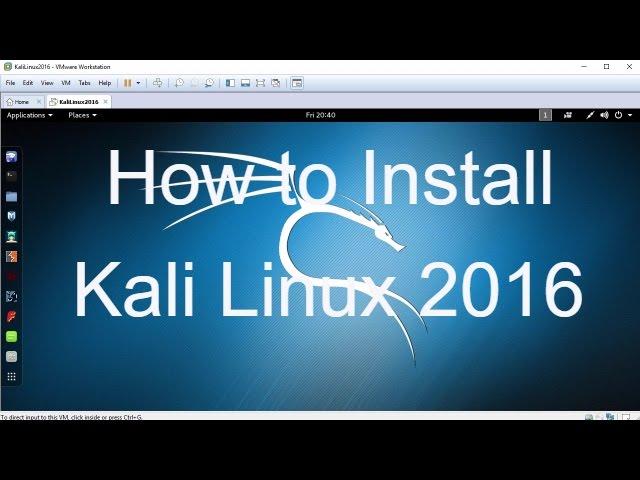 How to Install Kali Linux 2016.1 + VMware Tools on VMware Workstation/Player Easy Tutorial