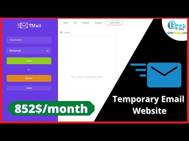 How to Create Unlimited Temporary Email Address Website [GENERATOR]