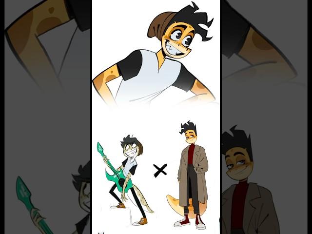 Drawing my OC with his first design
