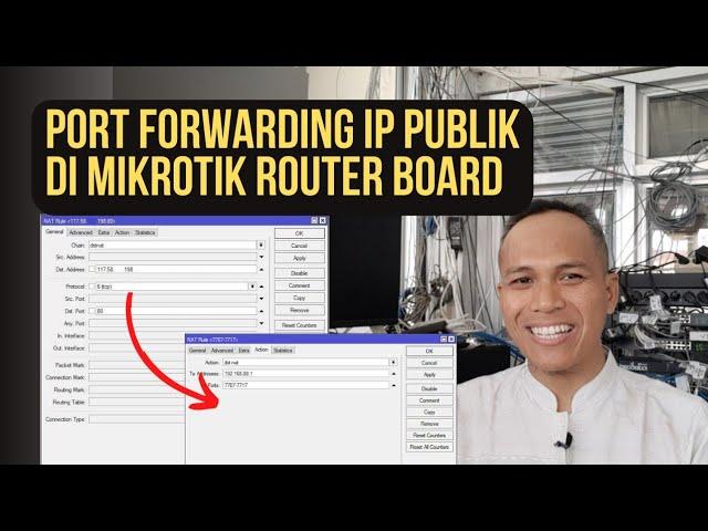 Cara Setting Port forwarding IP Publik di Mikrotik Router Board