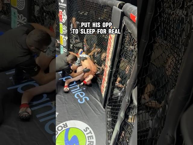Bro was tryna pop his head #mma #combatnight #martialarts #florida #2025 #sleep