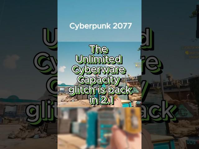 2.1 Updated Unlimited Cyberware Capacity in Cyberpunk 2077 Phantom Lib