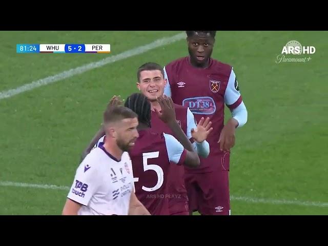 Mubama Goal vs Perth Glory 15/8/2023 Perth Glory vs West Ham United