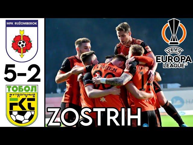 MFK Ružomberok vs TOBOL Kostanay |ZOSTRIH| 5-2 prvý predkolo Európskej ligy. 1080p