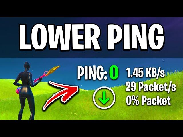 How To LOWER PING In Fortnite! (0 Ping Guide)