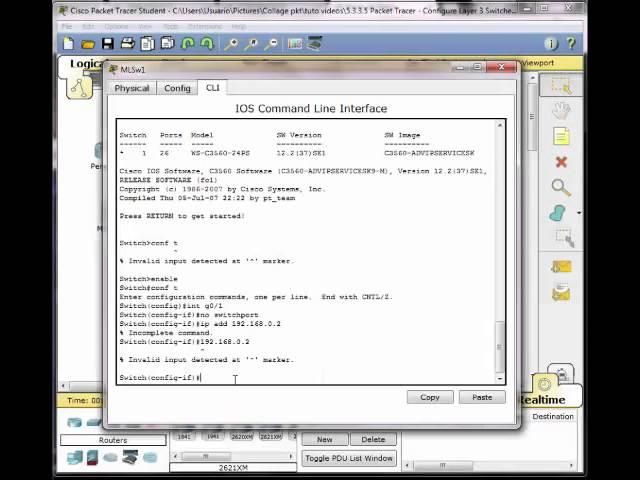 5 3 3 5 Packet Tracer   Configure Layer 3 Switches