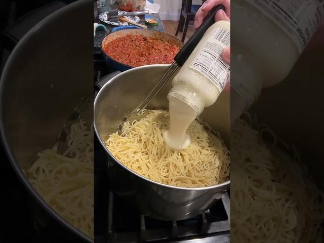 TikTok Viral Spaghetti Recipe  #tiktokviralrecipe #tiktokviralspaghetti #easydinner