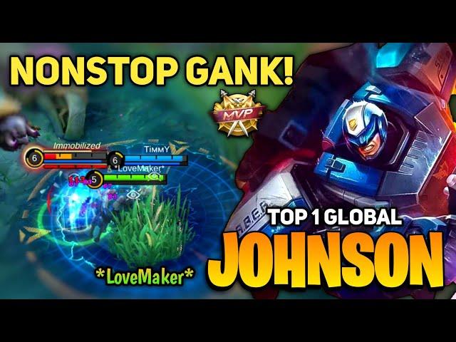 MVP PLAY! Insane Johnson Driving Skill | Top 1 Global Johnson Gameplay ~ Mobile Legends